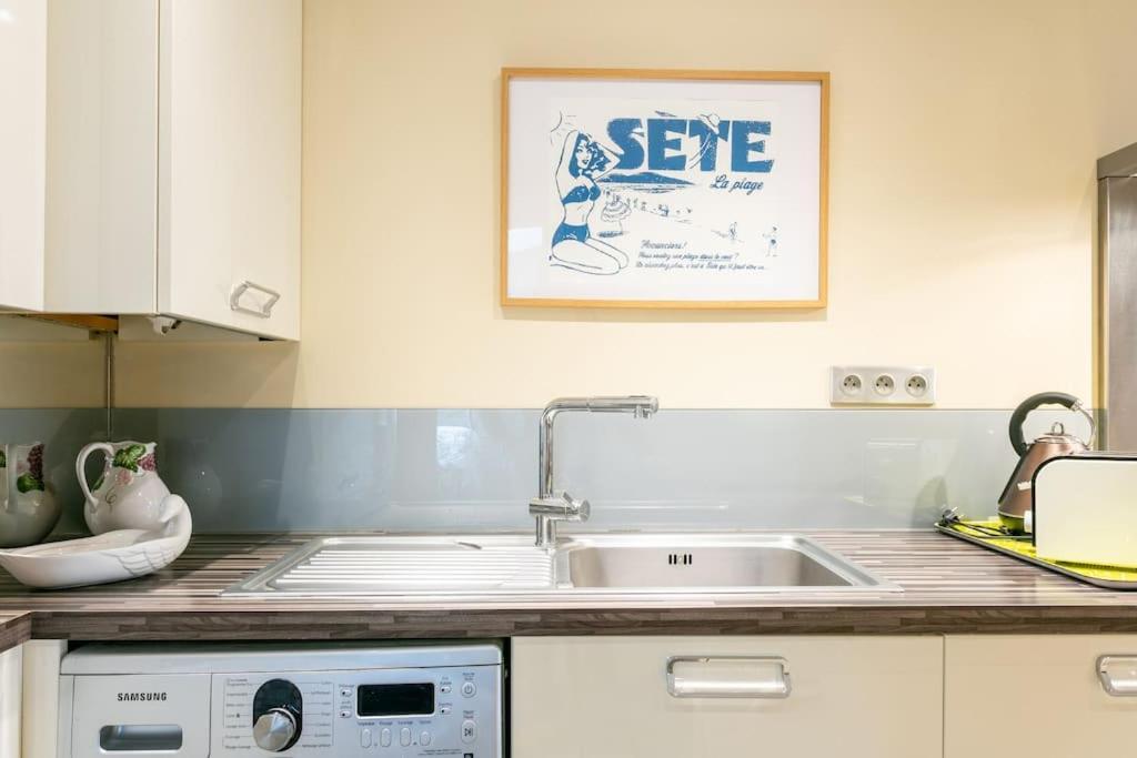 Appartement T4 Centre Ville Sete Tout Confort 3 Chambres Luaran gambar
